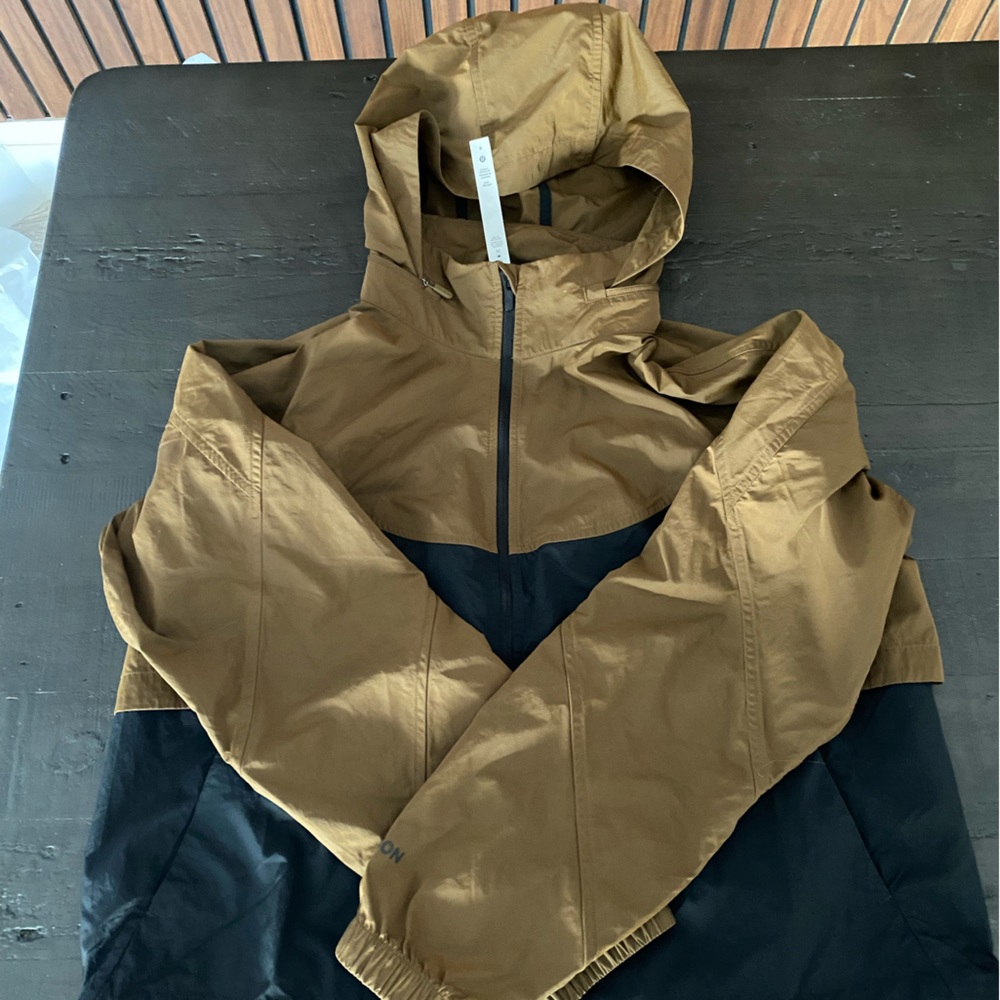 lululemon athletica Brown and Black Bomber Jacket